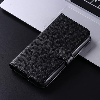 For Samsung Galaxy A13 4G Dot Pattern Imprinted Phone Cover Anti-scratch PU Leather Stand Wallet Phone Case