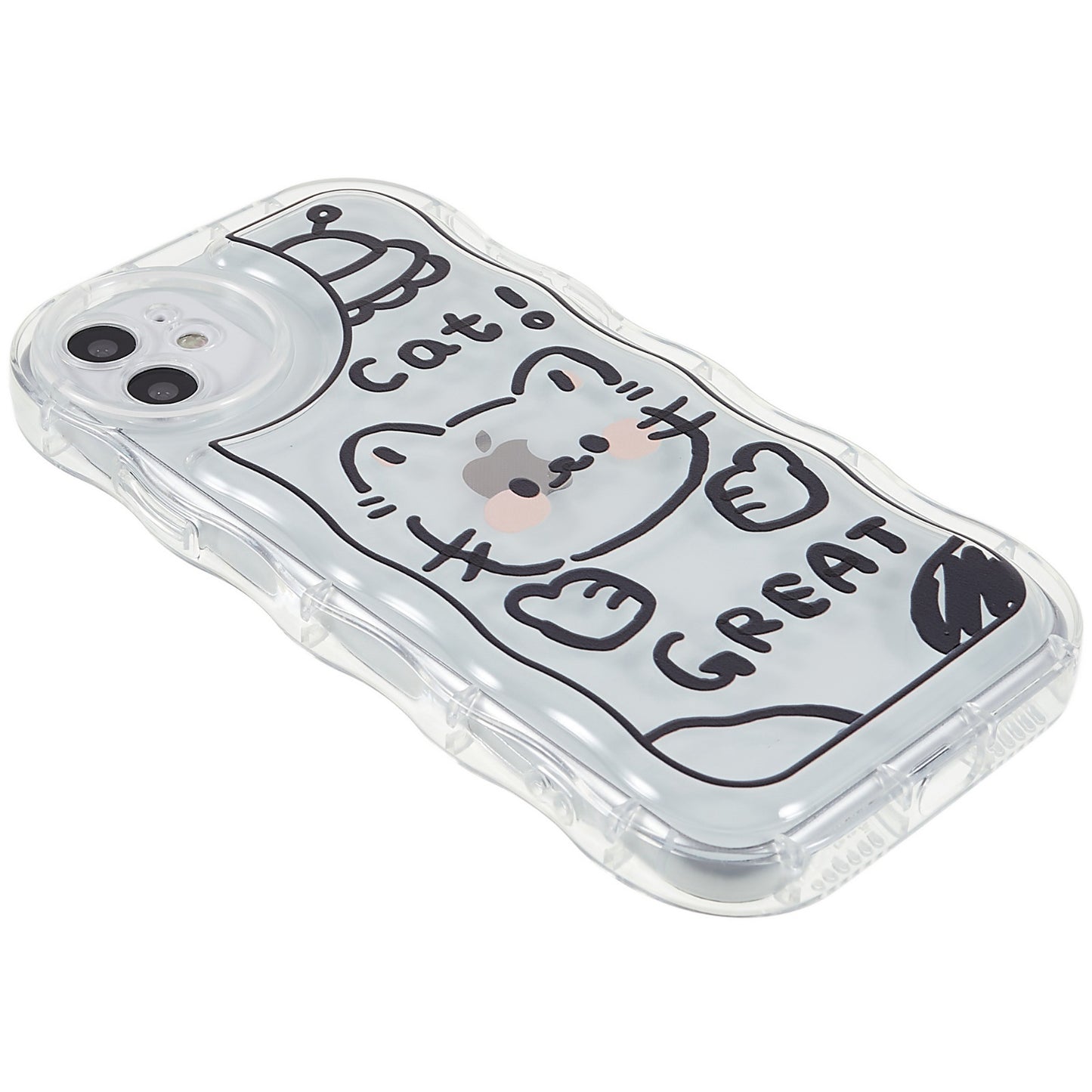 Back Cover for iPhone 11 6.1 inch, Pattern Printed Precise Cutout Soft TPU Wave-shaped Edge Anti-fall Case