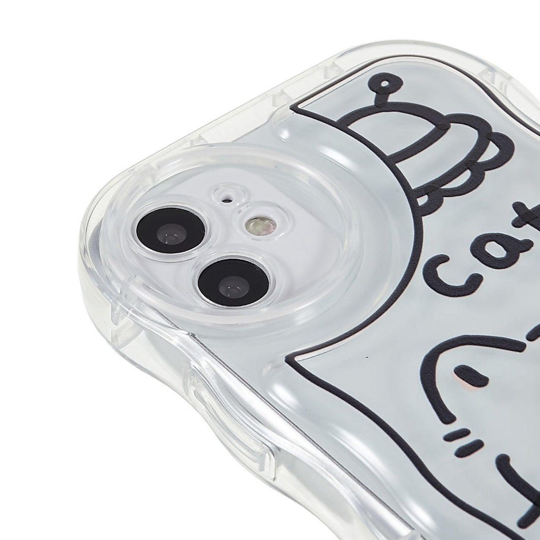 Back Cover for iPhone 11 6.1 inch, Pattern Printed Precise Cutout Soft TPU Wave-shaped Edge Anti-fall Case