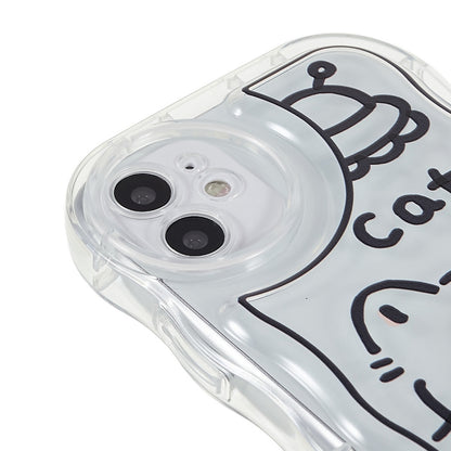 Back Cover for iPhone 11 6.1 inch, Pattern Printed Precise Cutout Soft TPU Wave-shaped Edge Anti-fall Case