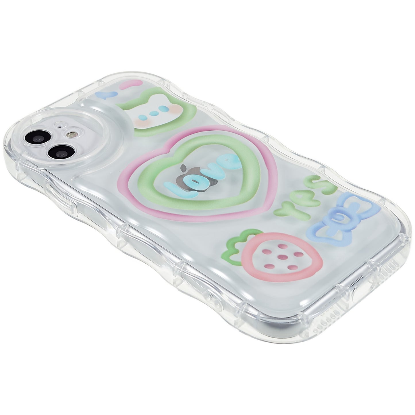 Back Cover for iPhone 11 6.1 inch, Pattern Printed Precise Cutout Soft TPU Wave-shaped Edge Anti-fall Case