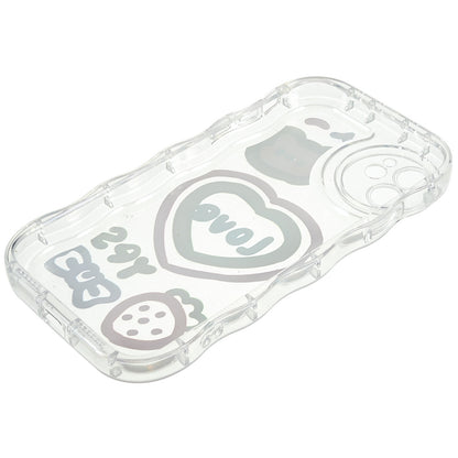 Back Cover for iPhone 11 6.1 inch, Pattern Printed Precise Cutout Soft TPU Wave-shaped Edge Anti-fall Case