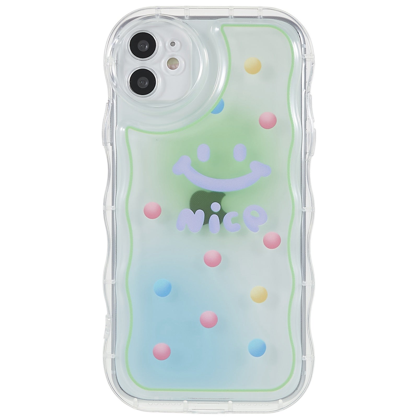 Back Cover for iPhone 11 6.1 inch, Pattern Printed Precise Cutout Soft TPU Wave-shaped Edge Anti-fall Case