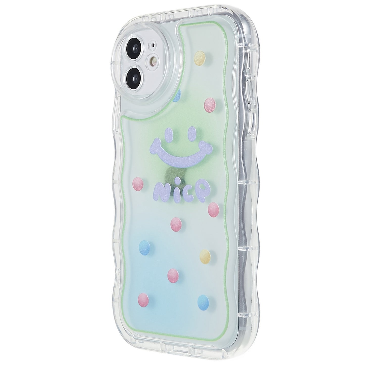 Back Cover for iPhone 11 6.1 inch, Pattern Printed Precise Cutout Soft TPU Wave-shaped Edge Anti-fall Case