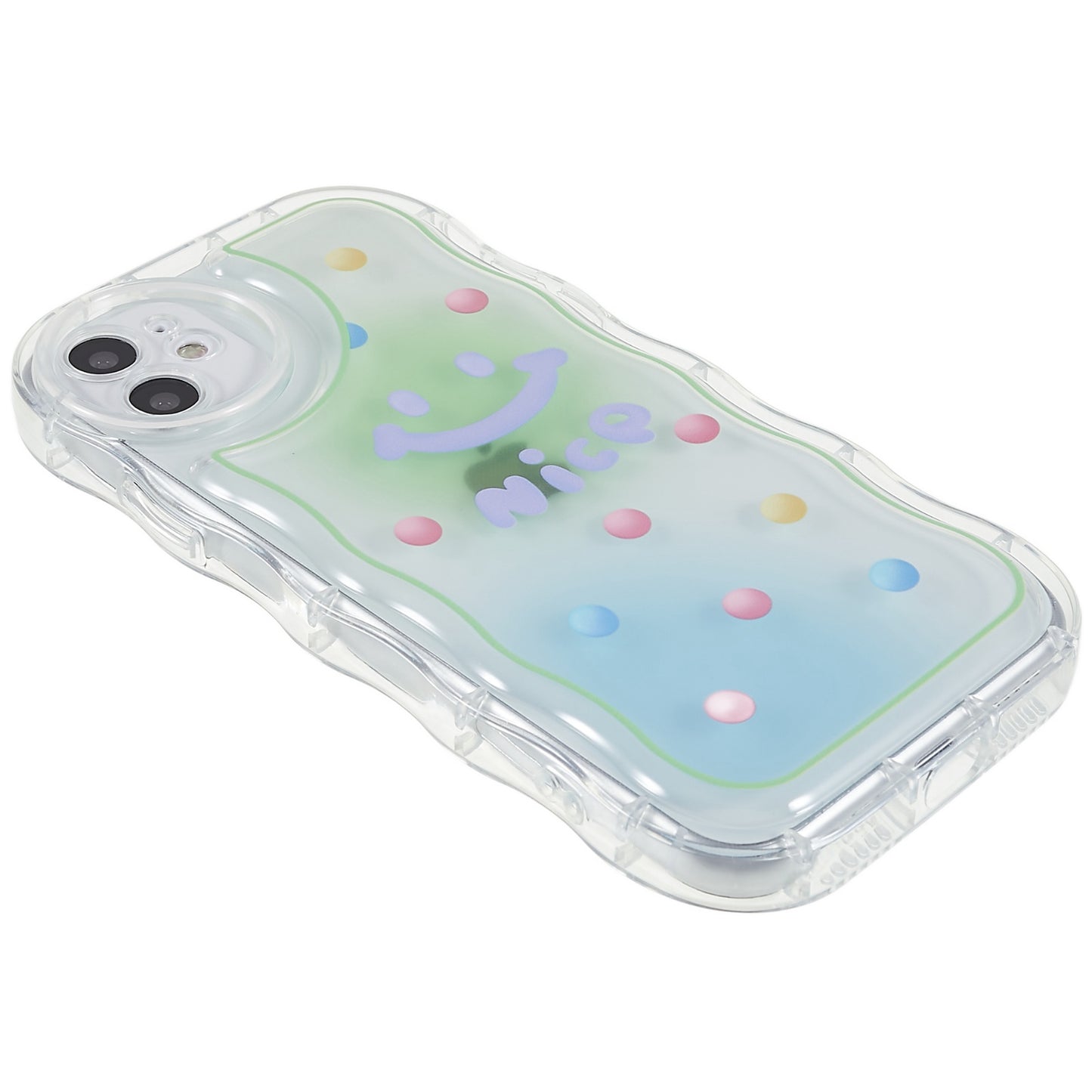 Back Cover for iPhone 11 6.1 inch, Pattern Printed Precise Cutout Soft TPU Wave-shaped Edge Anti-fall Case