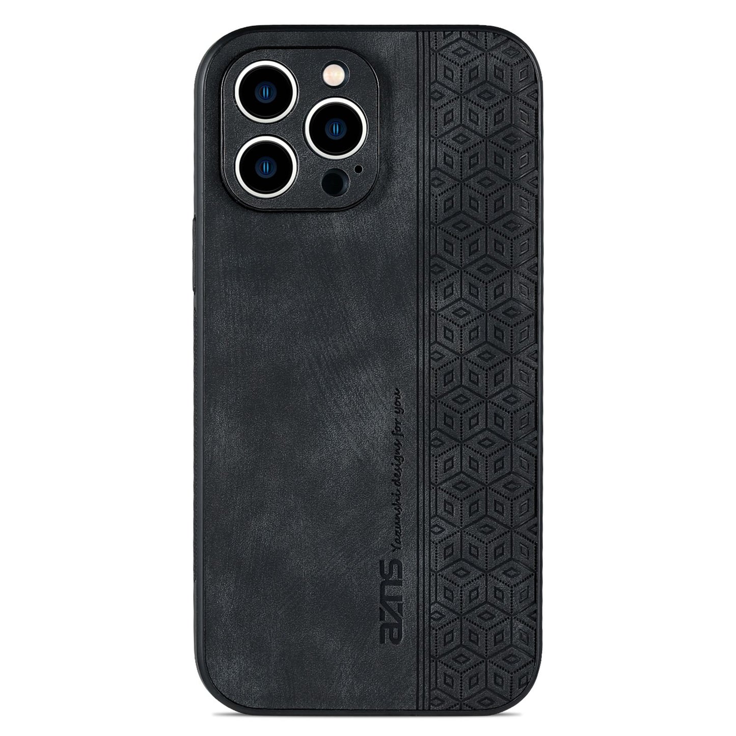 AZNS For iPhone 13 Pro Phone Case PU Leather Coated TPU Drop-proof Mobile Phone Cover