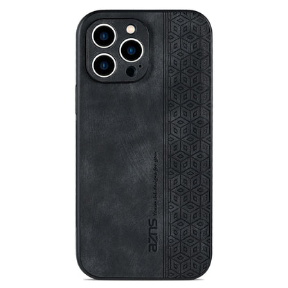 AZNS For iPhone 13 Pro Phone Case PU Leather Coated TPU Drop-proof Mobile Phone Cover