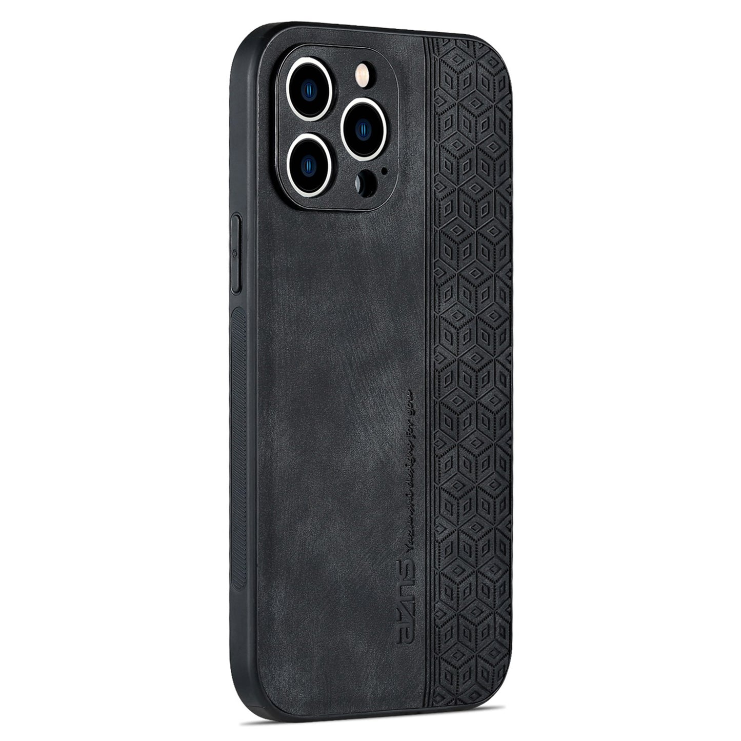 AZNS For iPhone 13 Pro Phone Case PU Leather Coated TPU Drop-proof Mobile Phone Cover