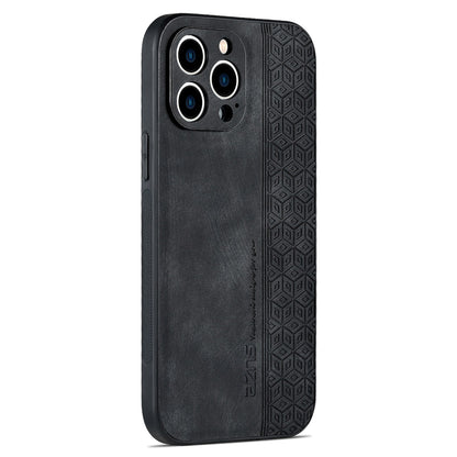 AZNS For iPhone 13 Pro Phone Case PU Leather Coated TPU Drop-proof Mobile Phone Cover