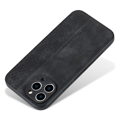 AZNS For iPhone 13 Pro Phone Case PU Leather Coated TPU Drop-proof Mobile Phone Cover