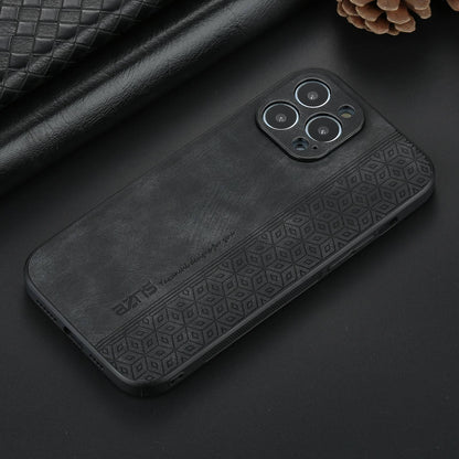 AZNS For iPhone 13 Pro Phone Case PU Leather Coated TPU Drop-proof Mobile Phone Cover