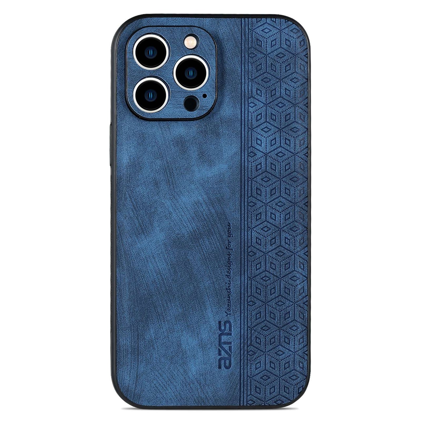 AZNS For iPhone 13 Pro Phone Case PU Leather Coated TPU Drop-proof Mobile Phone Cover