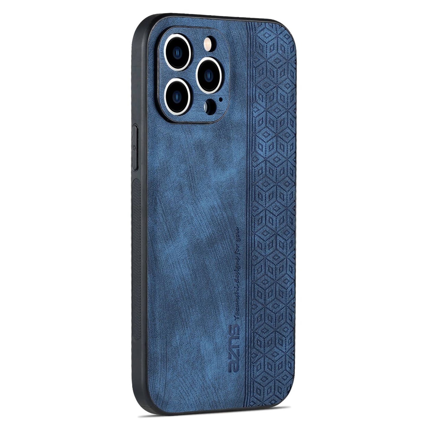 AZNS For iPhone 13 Pro Phone Case PU Leather Coated TPU Drop-proof Mobile Phone Cover