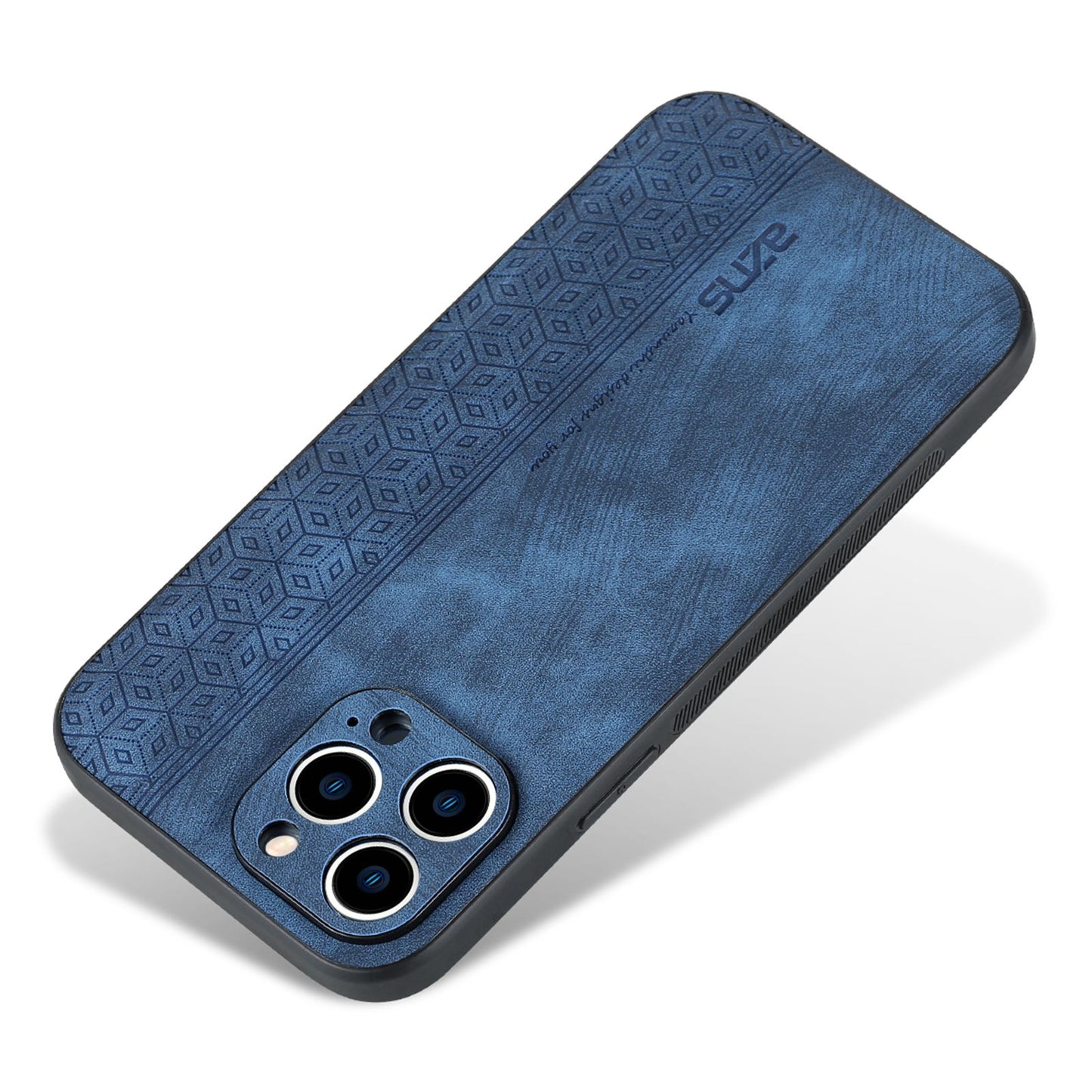 AZNS For iPhone 13 Pro Phone Case PU Leather Coated TPU Drop-proof Mobile Phone Cover