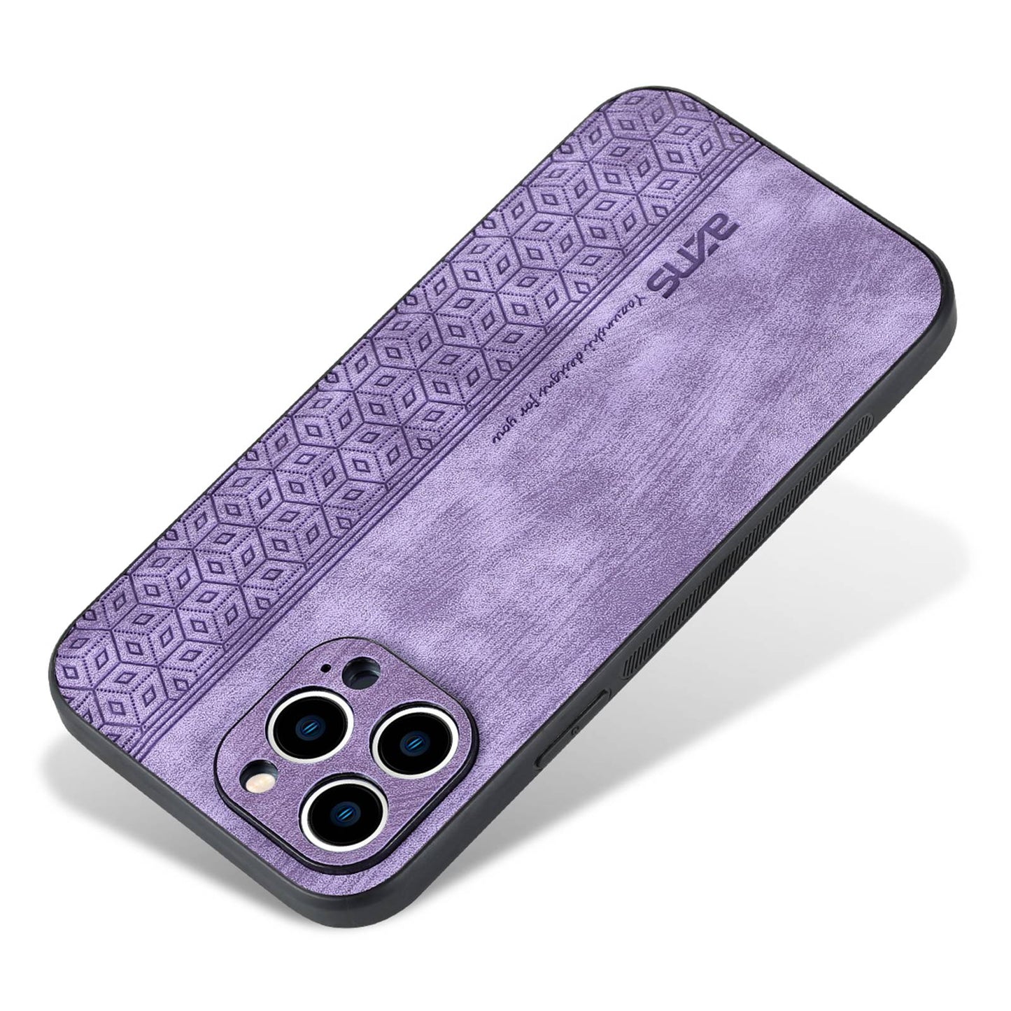 AZNS For iPhone 13 Pro Phone Case PU Leather Coated TPU Drop-proof Mobile Phone Cover