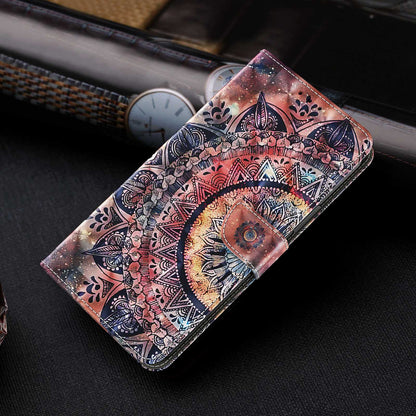 For Samsung Galaxy A13 4G / 5G / A04s 4G (164.7 x 76.7 x 9.1 mm) PU Leather Flip Case 3D Creative Pattern Printing Design Stand Wallet Magnetic Cover with Strap