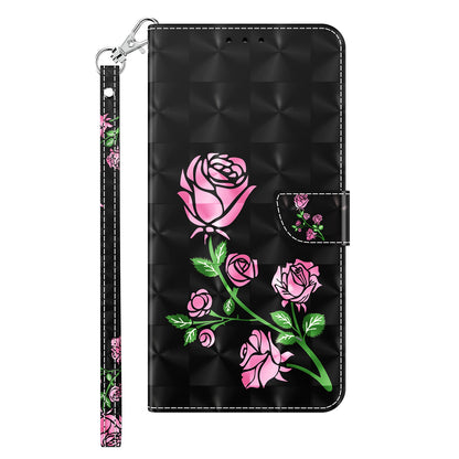 For Samsung Galaxy A13 4G / 5G / A04s 4G (164.7 x 76.7 x 9.1 mm) PU Leather Flip Case 3D Creative Pattern Printing Design Stand Wallet Magnetic Cover with Strap