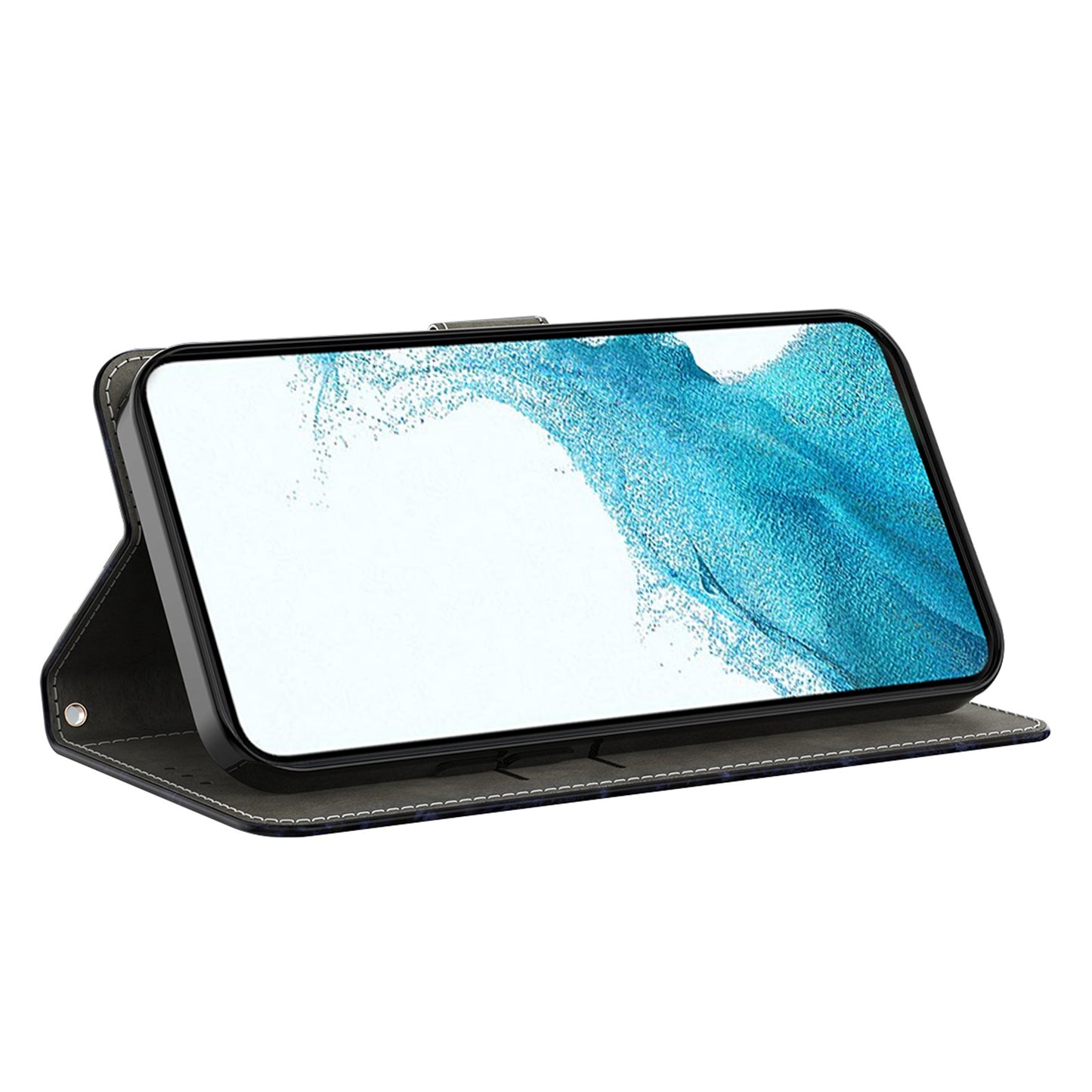 For Samsung Galaxy A13 4G / 5G / A04s 4G (164.7 x 76.7 x 9.1 mm) PU Leather Flip Case 3D Creative Pattern Printing Design Stand Wallet Magnetic Cover with Strap