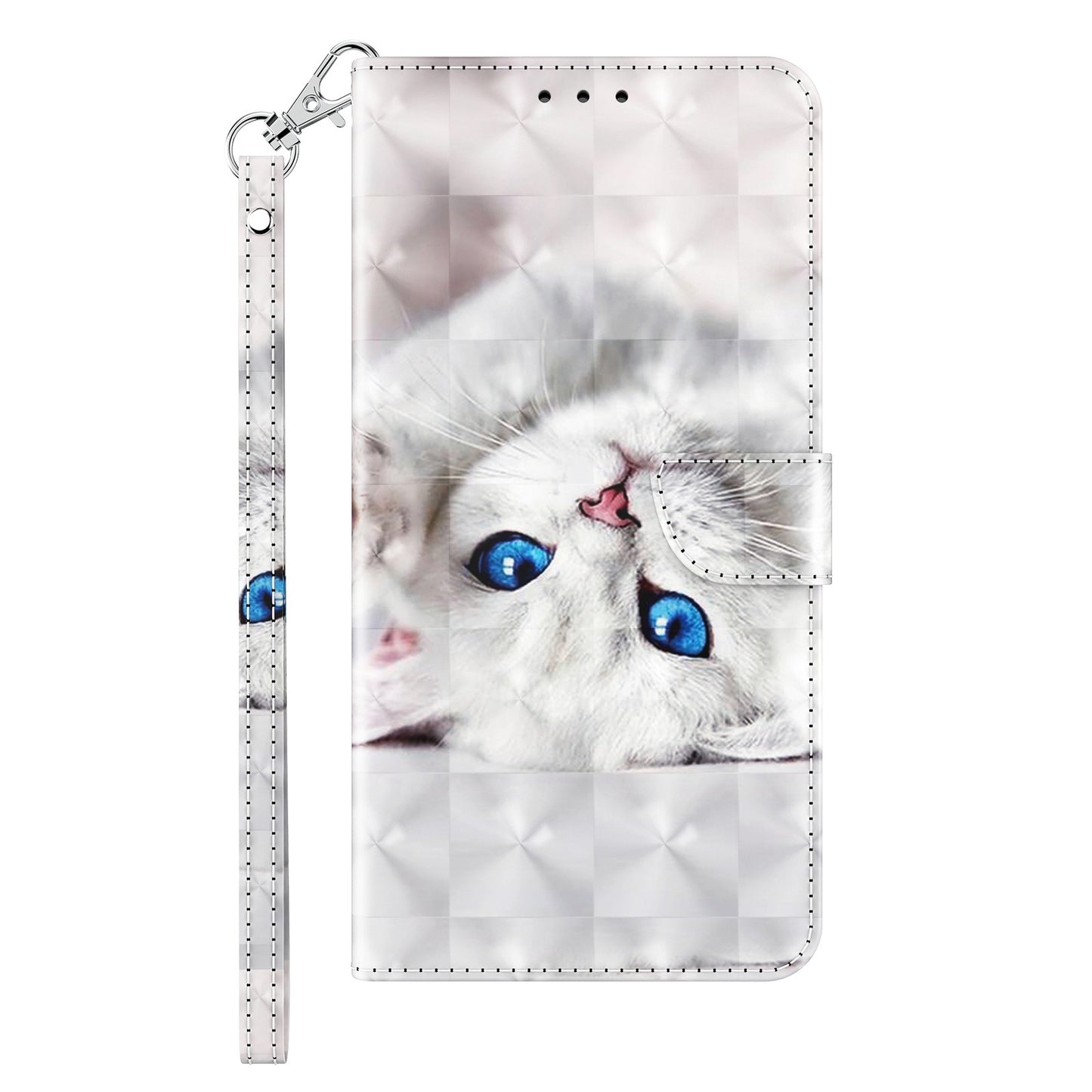 For Samsung Galaxy A13 4G / 5G / A04s 4G (164.7 x 76.7 x 9.1 mm) PU Leather Flip Case 3D Creative Pattern Printing Design Stand Wallet Magnetic Cover with Strap