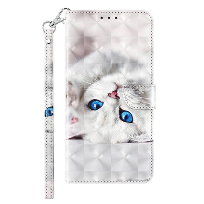 For Samsung Galaxy A13 4G / 5G / A04s 4G (164.7 x 76.7 x 9.1 mm) PU Leather Flip Case 3D Creative Pattern Printing Design Stand Wallet Magnetic Cover with Strap