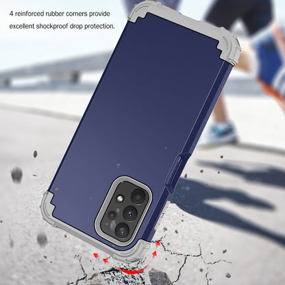 For Samsung Galaxy A12 / A32 5G / M32 5G / A13 5G 3-in-1 Protective Phone Case Silicone + PC Reinforced Corner Hybrid Cover