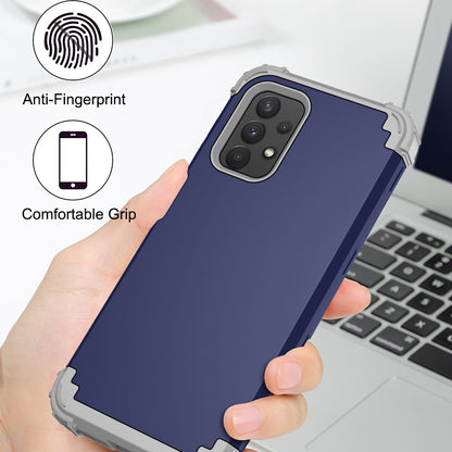 For Samsung Galaxy A12 / A32 5G / M32 5G / A13 5G 3-in-1 Protective Phone Case Silicone + PC Reinforced Corner Hybrid Cover