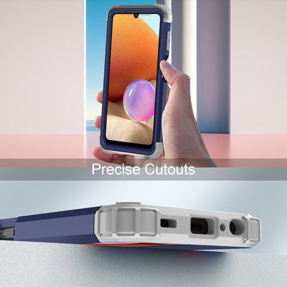 For Samsung Galaxy A12 / A32 5G / M32 5G / A13 5G 3-in-1 Protective Phone Case Silicone + PC Reinforced Corner Hybrid Cover