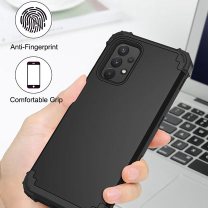For Samsung Galaxy A12 / A32 5G / M32 5G / A13 5G 3-in-1 Protective Phone Case Silicone + PC Reinforced Corner Hybrid Cover