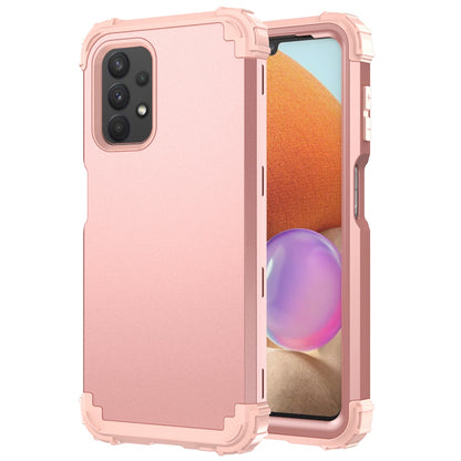 For Samsung Galaxy A12 / A32 5G / M32 5G / A13 5G 3-in-1 Protective Phone Case Silicone + PC Reinforced Corner Hybrid Cover