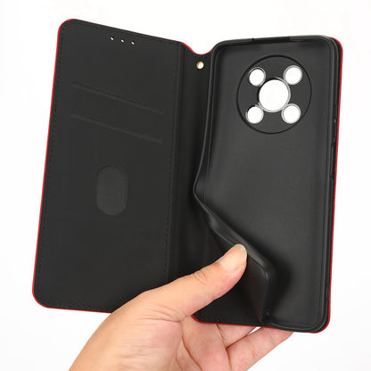For Huawei nova Y90 4G / Enjoy 50 Pro 4G Imprinting Rhombus Pattern Phone Flip Leather Case Stand Anti-scratch Phone Wallet Cover