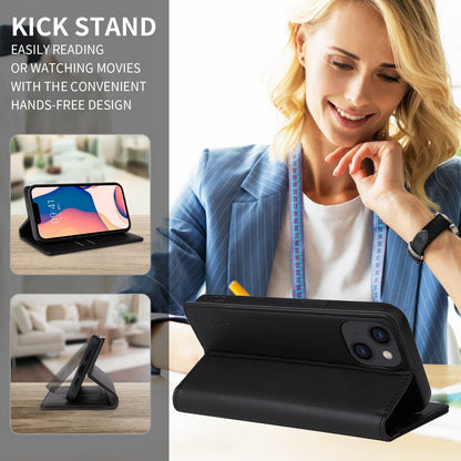 YIKATU for iPhone 13 Pro 6.1 inch YK- 001 Anti-fall Phone Case Magnetic Auto-absorbed PU Leather Flip Wallet Stand Protective Phone Cover