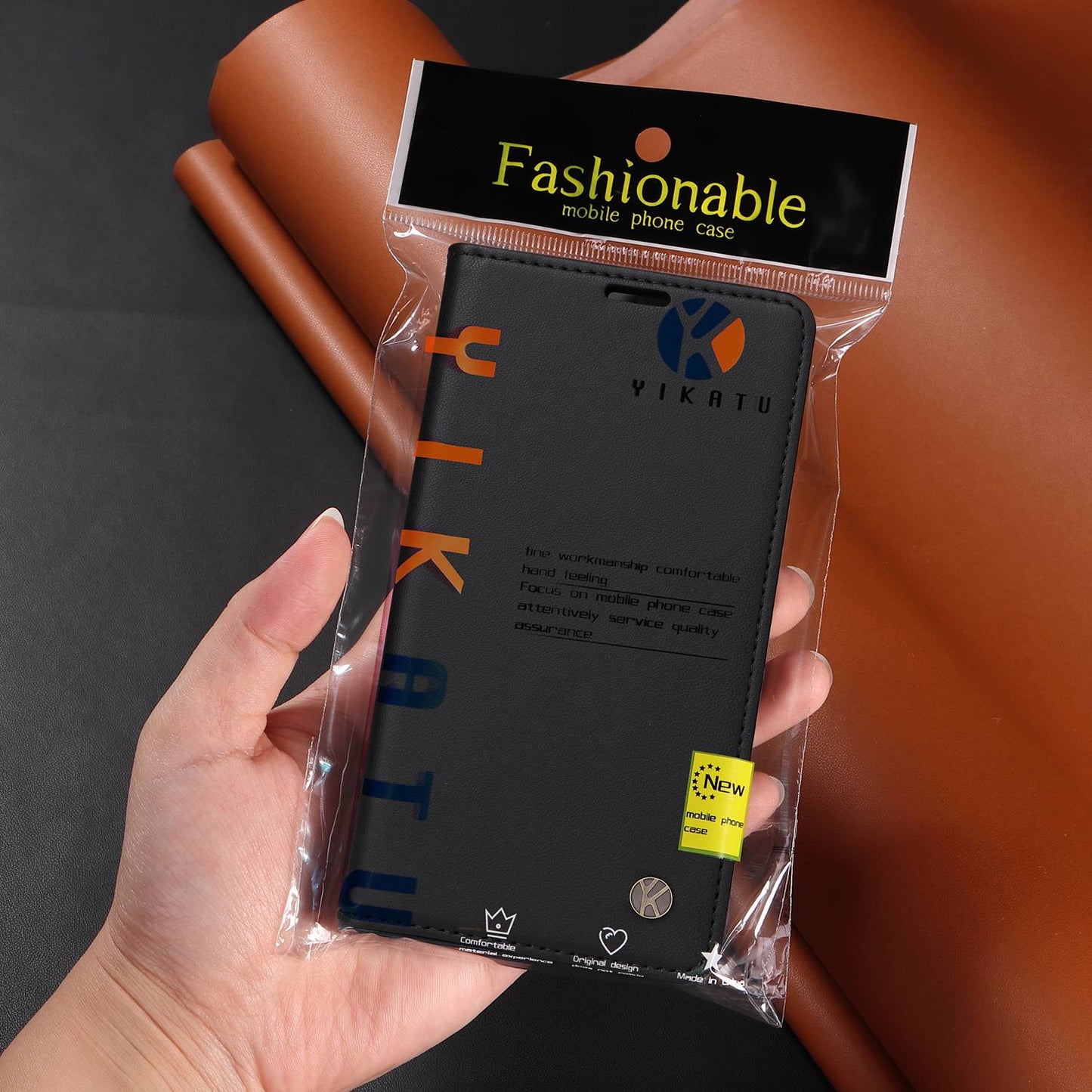 YIKATU for iPhone 13 Pro 6.1 inch YK- 001 Anti-fall Phone Case Magnetic Auto-absorbed PU Leather Flip Wallet Stand Protective Phone Cover