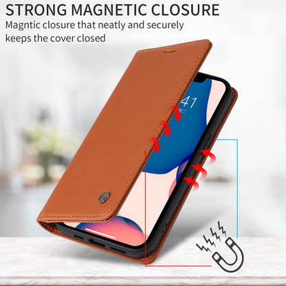 YIKATU for iPhone 13 Pro 6.1 inch YK- 001 Anti-fall Phone Case Magnetic Auto-absorbed PU Leather Flip Wallet Stand Protective Phone Cover