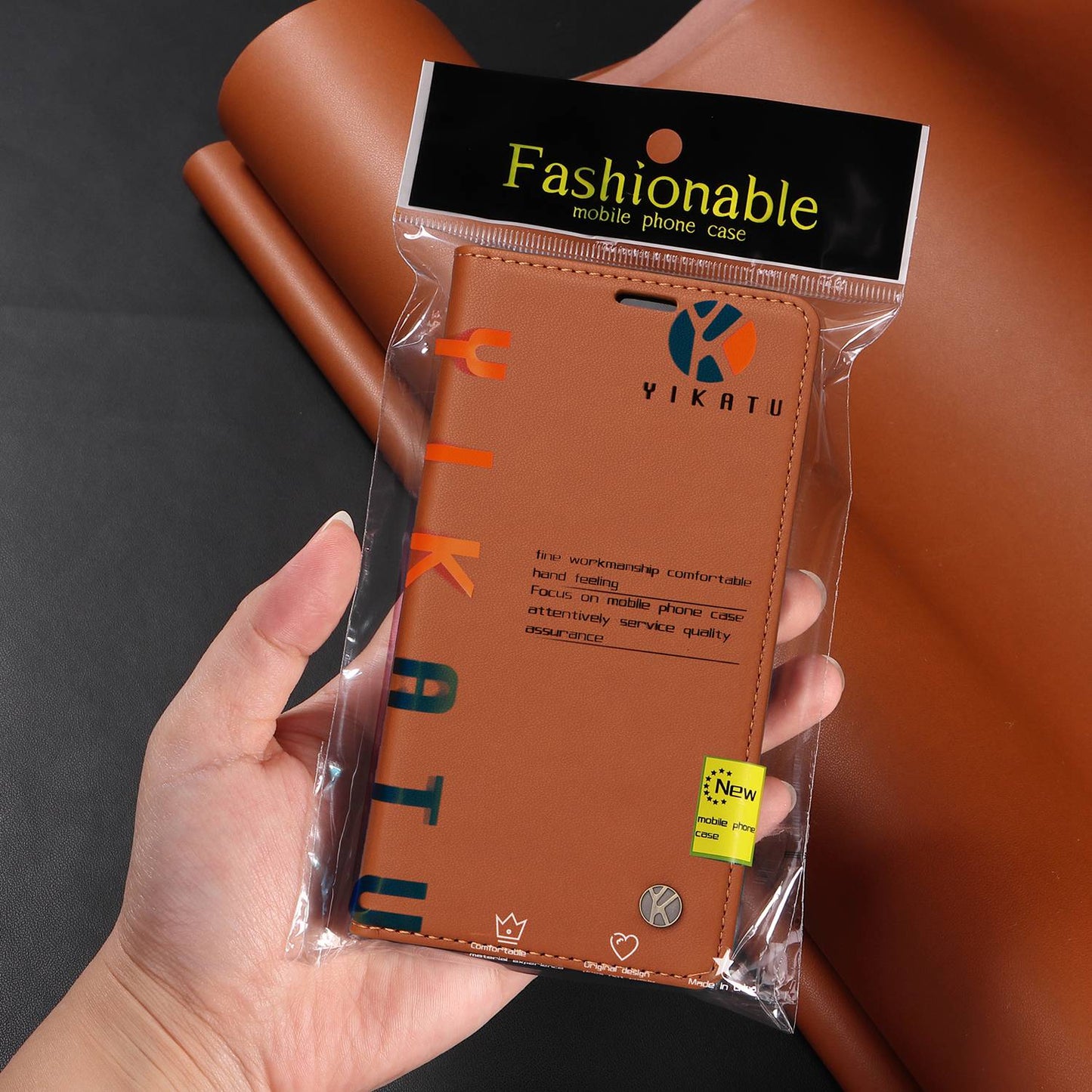 YIKATU for iPhone 13 Pro 6.1 inch YK- 001 Anti-fall Phone Case Magnetic Auto-absorbed PU Leather Flip Wallet Stand Protective Phone Cover