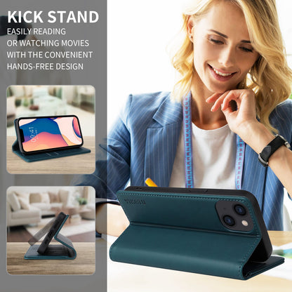 YIKATU for iPhone 13 Pro 6.1 inch YK- 001 Anti-fall Phone Case Magnetic Auto-absorbed PU Leather Flip Wallet Stand Protective Phone Cover