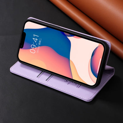 YIKATU for iPhone 13 Pro 6.1 inch YK- 001 Anti-fall Phone Case Magnetic Auto-absorbed PU Leather Flip Wallet Stand Protective Phone Cover