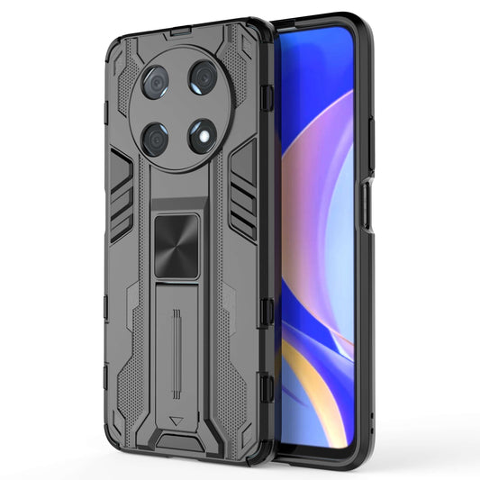 For Huawei Enjoy 50 Pro 4G / nova Y90 4G Wear-resistant Anti-fall Phone Case Kickstand Hybrid Hard PC Soft TPU Back Cover