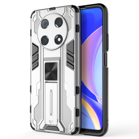 For Huawei Enjoy 50 Pro 4G / nova Y90 4G Wear-resistant Anti-fall Phone Case Kickstand Hybrid Hard PC Soft TPU Back Cover