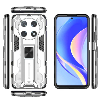 For Huawei Enjoy 50 Pro 4G / nova Y90 4G Wear-resistant Anti-fall Phone Case Kickstand Hybrid Hard PC Soft TPU Back Cover