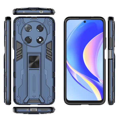 For Huawei Enjoy 50 Pro 4G / nova Y90 4G Wear-resistant Anti-fall Phone Case Kickstand Hybrid Hard PC Soft TPU Back Cover