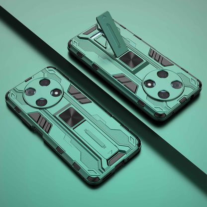 For Huawei Enjoy 50 Pro 4G / nova Y90 4G Wear-resistant Anti-fall Phone Case Kickstand Hybrid Hard PC Soft TPU Back Cover