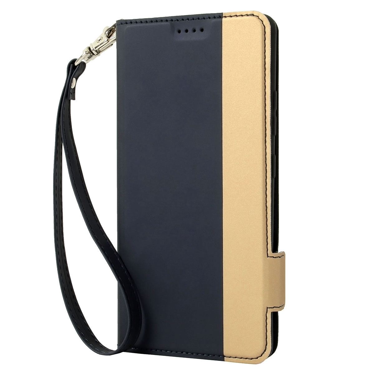 Shockproof Phone Case For iPhone 13 Pro 6.1 inch, Contrast Color Stand Card Holder PU Leather Dual Magnetic Clasp Phone Cover