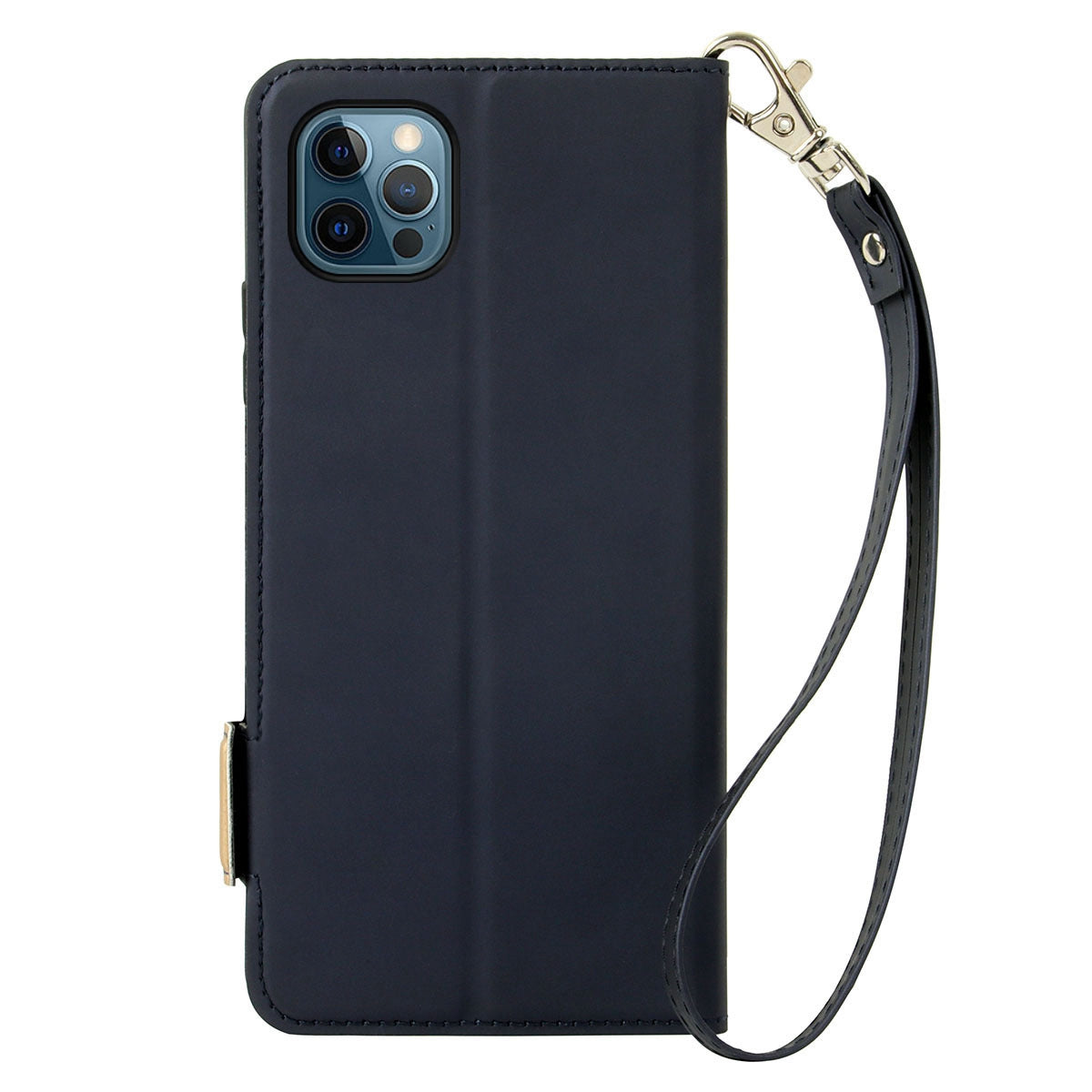 Shockproof Phone Case For iPhone 13 Pro 6.1 inch, Contrast Color Stand Card Holder PU Leather Dual Magnetic Clasp Phone Cover