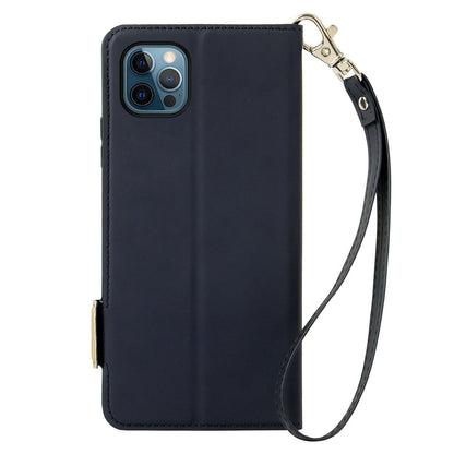 Shockproof Phone Case For iPhone 13 Pro 6.1 inch, Contrast Color Stand Card Holder PU Leather Dual Magnetic Clasp Phone Cover