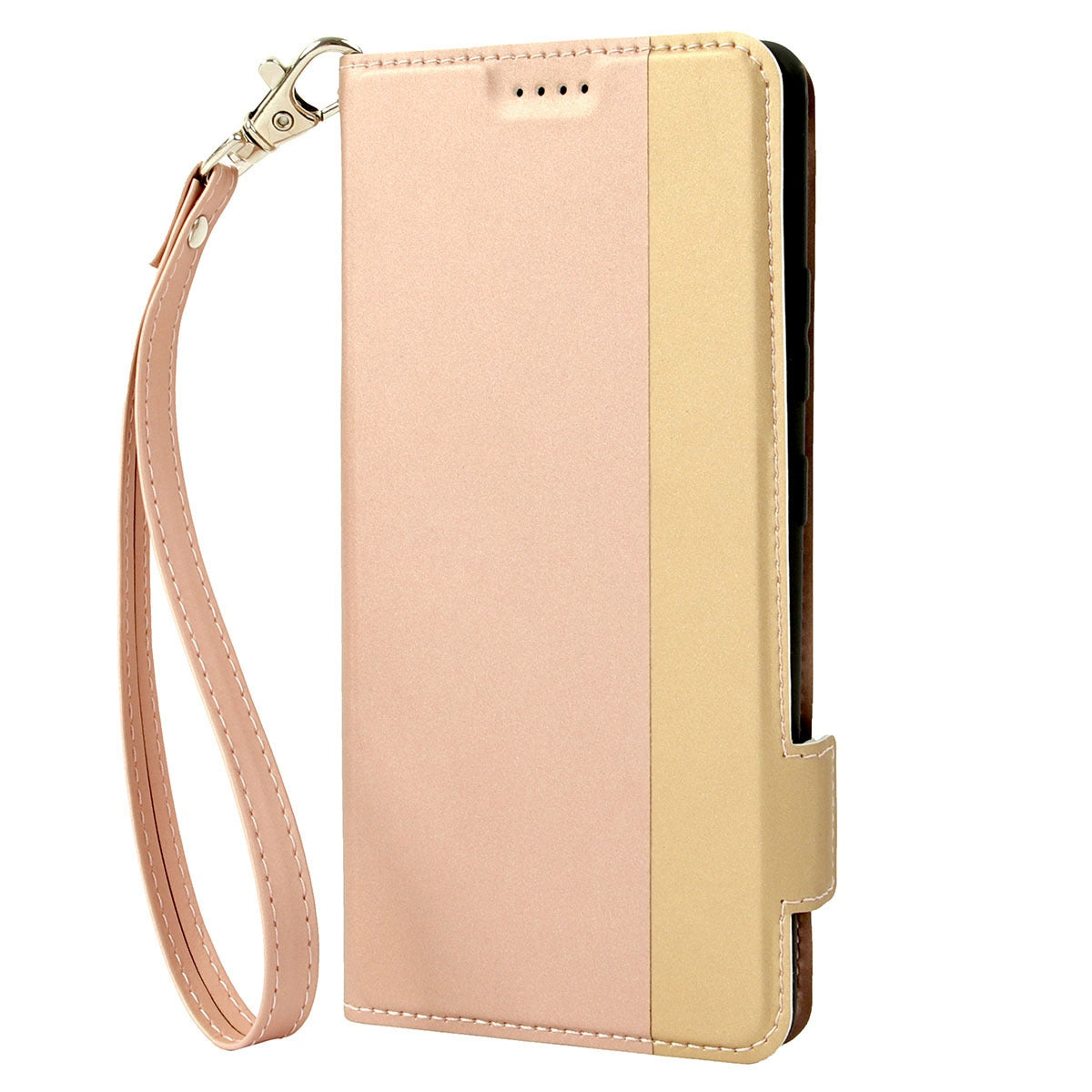 Shockproof Phone Case For iPhone 13 Pro 6.1 inch, Contrast Color Stand Card Holder PU Leather Dual Magnetic Clasp Phone Cover