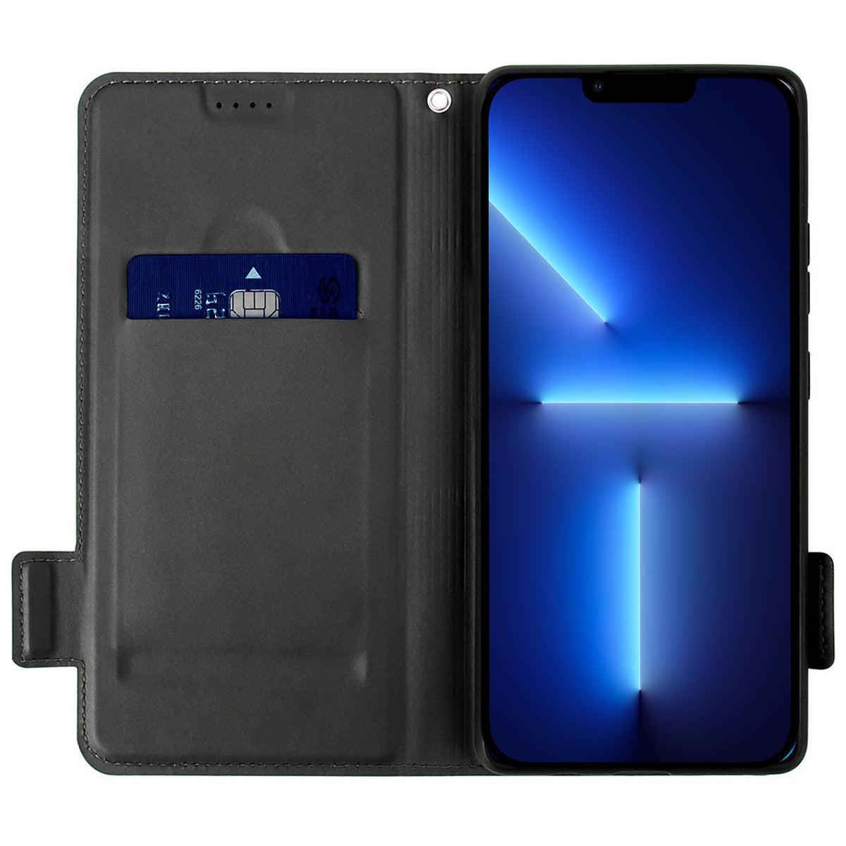 Shockproof Phone Case For iPhone 13 Pro 6.1 inch, Contrast Color Stand Card Holder PU Leather Dual Magnetic Clasp Phone Cover