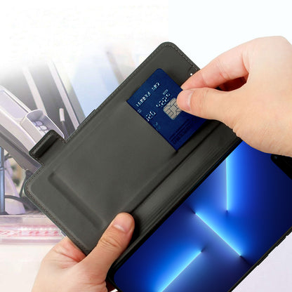 Shockproof Phone Case For iPhone 13 Pro 6.1 inch, Contrast Color Stand Card Holder PU Leather Dual Magnetic Clasp Phone Cover