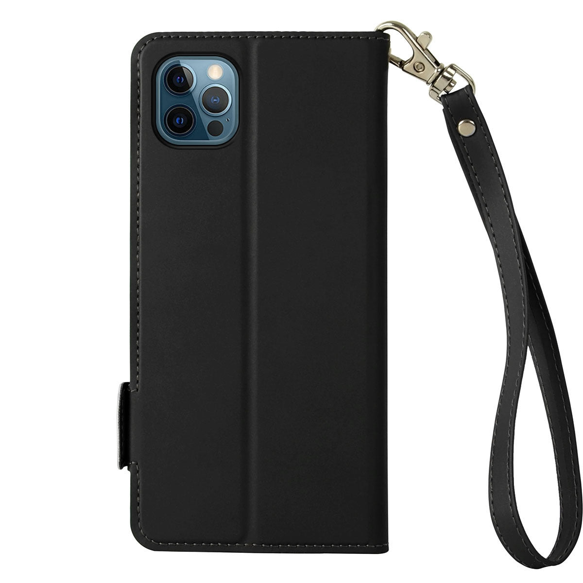 Shockproof Phone Case For iPhone 13 Pro 6.1 inch, Contrast Color Stand Card Holder PU Leather Dual Magnetic Clasp Phone Cover