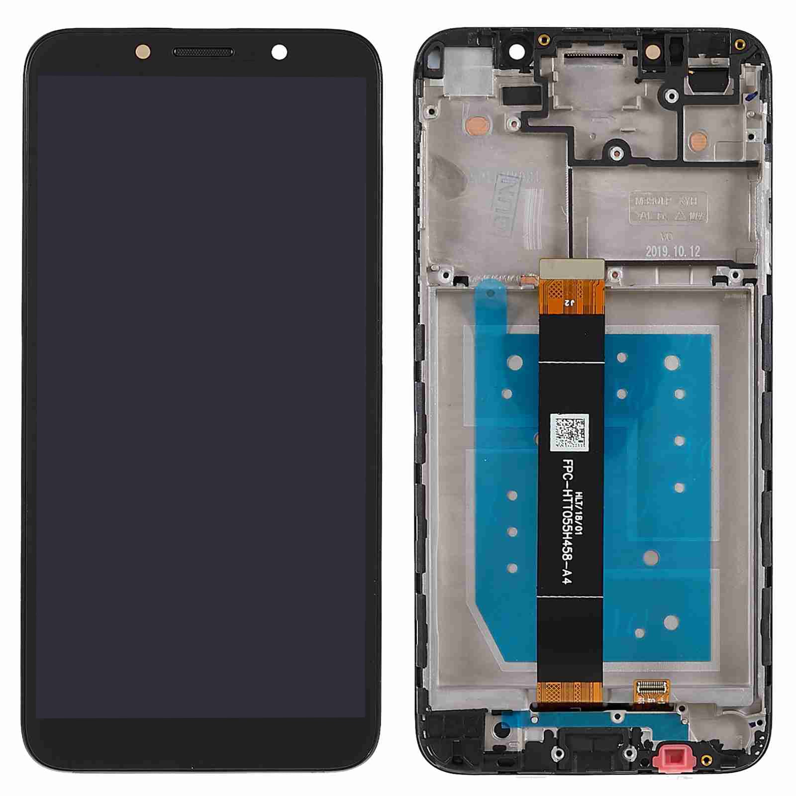 For Huawei Y5p Grade B LCD Screen and Digitizer Assembly + Frame Replacement Part (without Logo)