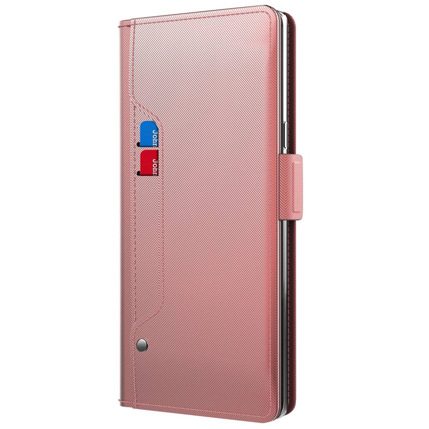 For Samsung Galaxy A52 4G / 5G / A52s 5G Makeup Mirror Stand Leather Case Card Holder Magnetic Clasp Phone Cover